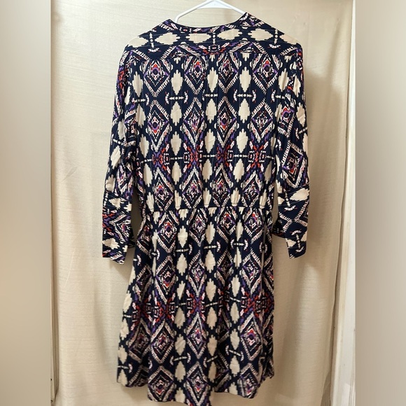 Holding Horses Dress with Red and Purple Abstract Print Size 10 Bohemian Vibe - Picture 7 of 8